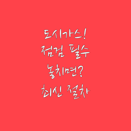 도시가스 정기 점검 시 확인해야 할 체크리스트와 대응 절차