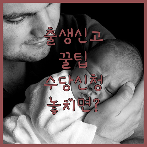 출생신고 온라인 신고와 주민센터 방문 | 준비물과 수당 신청